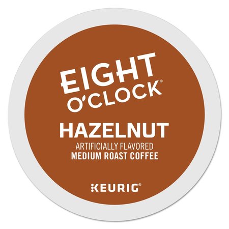 EIGHT OCLOCK Hazelnut Coffee K-Cups, PK24 PK 6406